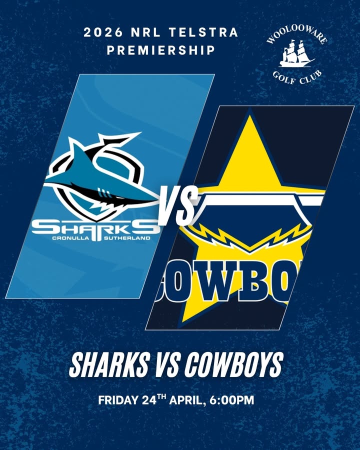 Featured image for “Watch the 2026 NRL: sharks vs Cowboys at woolooware Golf Club”