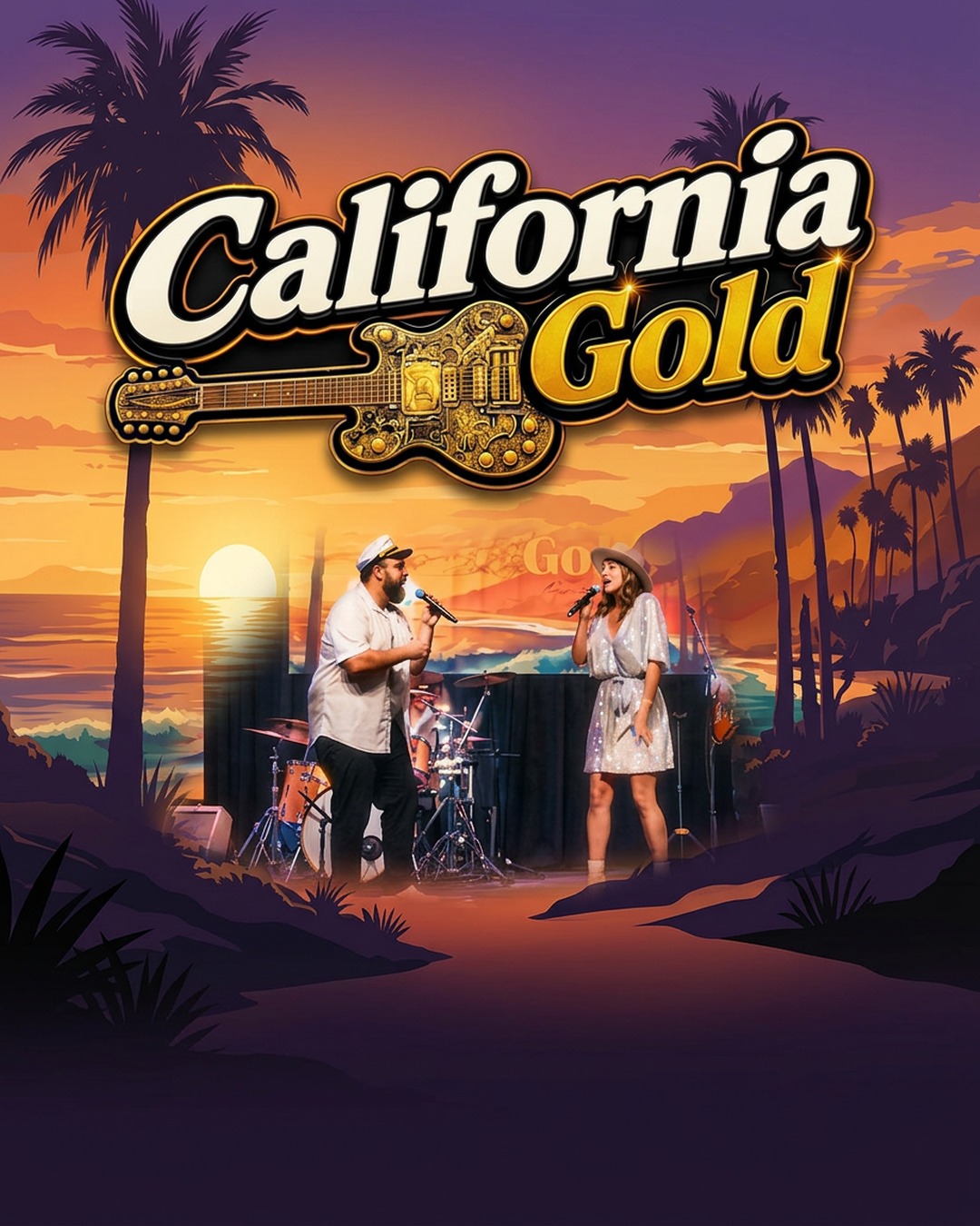 Featured image for “California Gold hits the stage Sat 7 Nov from 8*30pm – FREE entry, West Coast yacht rock favourites 🌅”